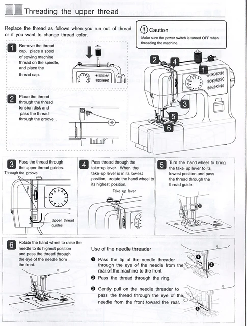 janome sewing machine parts diagram