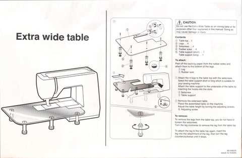 janome sewing machine parts diagram