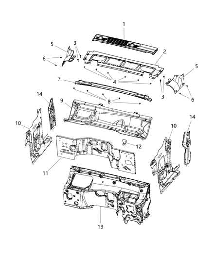 jeep gladiator parts diagram