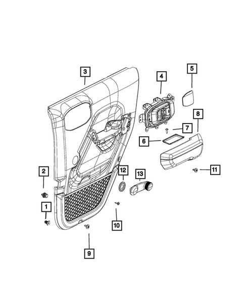 jeep tj door parts diagram