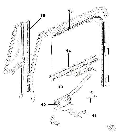 jeep tj door parts diagram