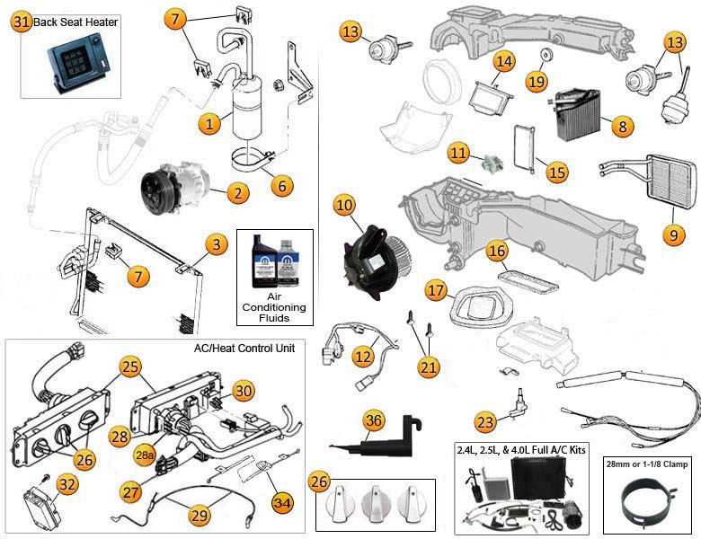 jeep tj door parts diagram