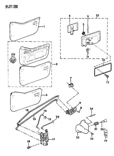 jeep tj door parts diagram