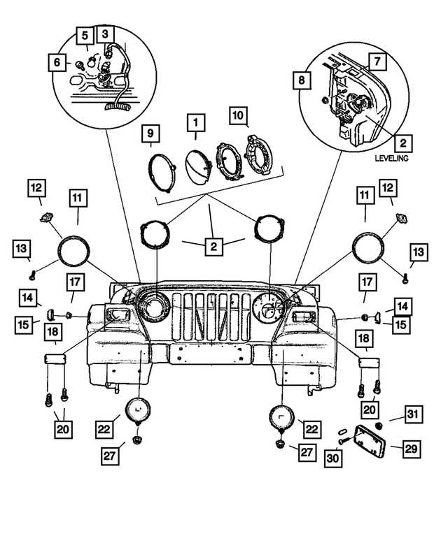 jeep wrangler body parts diagram