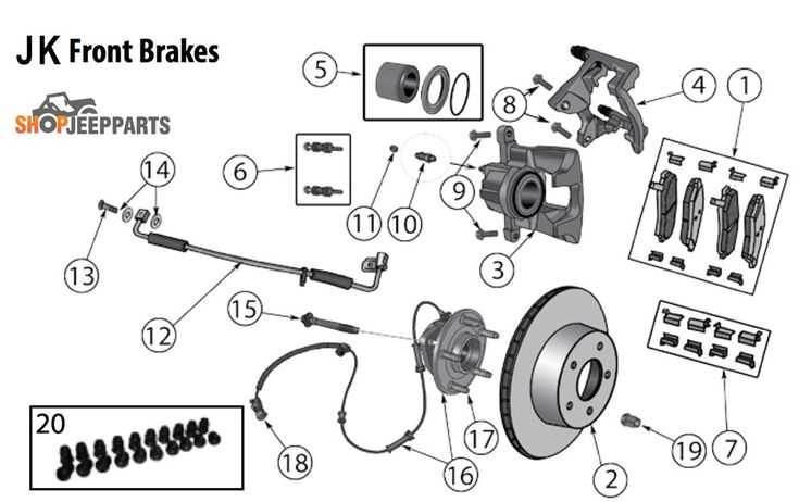 jeep wrangler front end parts diagram