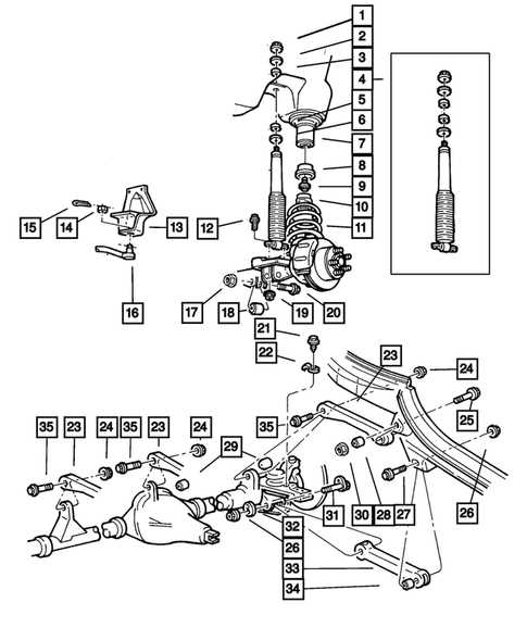 jeep wrangler front end parts diagram