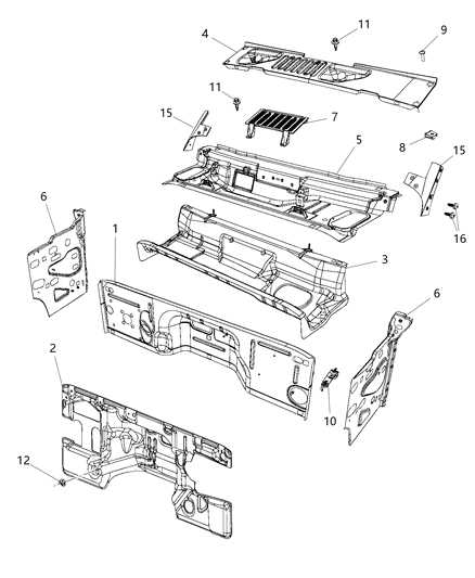 jeep wrangler jk parts diagram