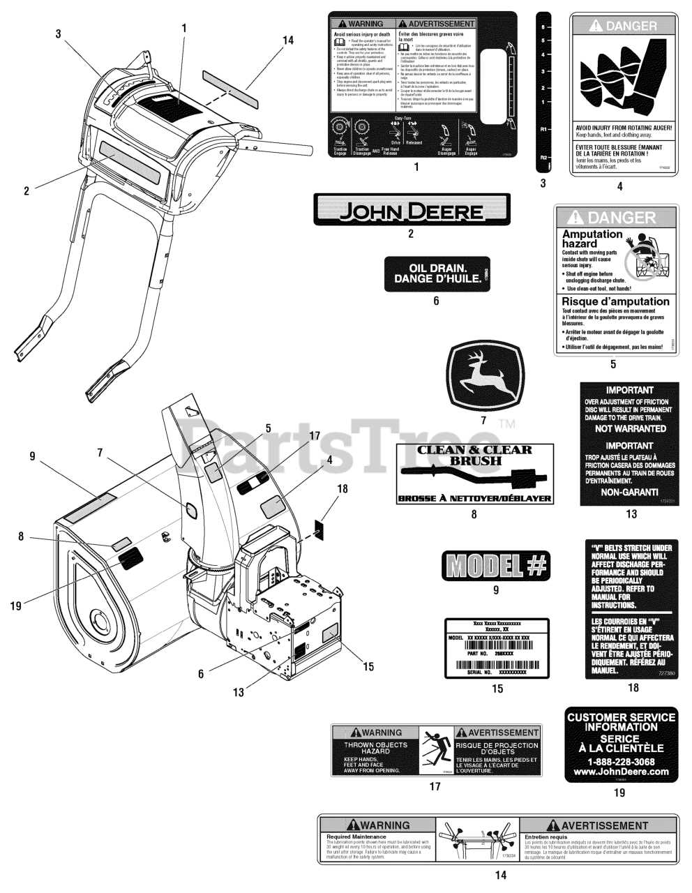 john deere 1130se parts diagram