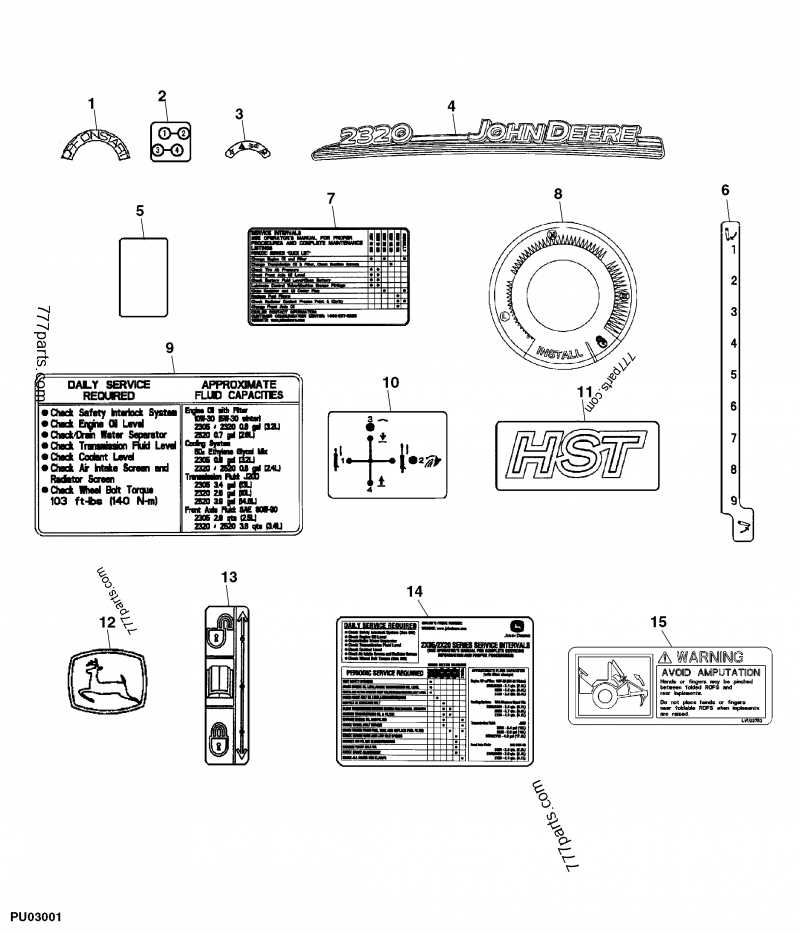 john deere 2320 parts diagram