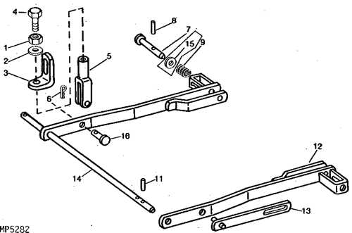 john deere 318 50 inch mower deck parts diagram