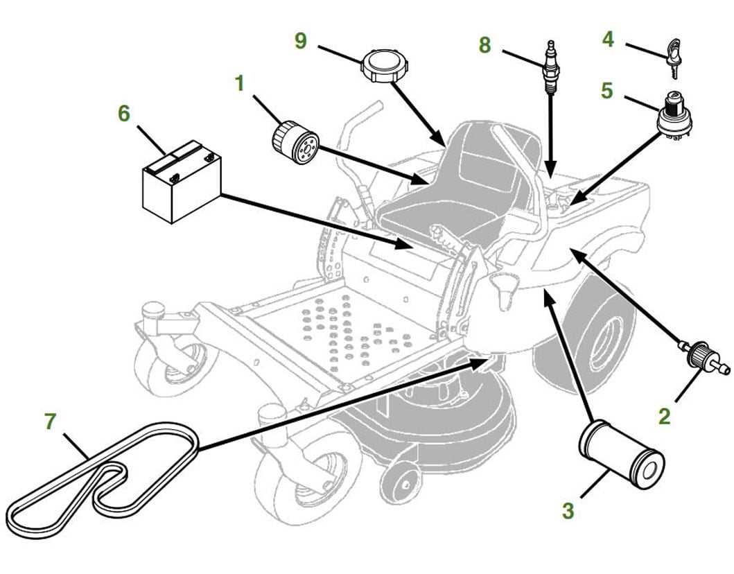 john deere 42 mower deck parts diagram