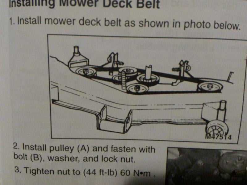 john deere 455 60 mower deck parts diagram