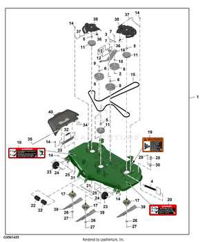 john deere 46 inch mower deck parts diagram