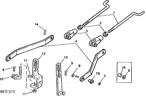 john deere 46 inch mower deck parts diagram