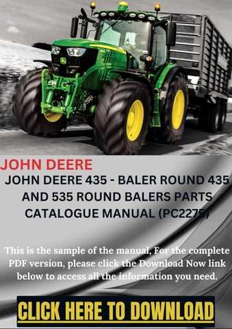 john deere 535 baler parts diagram pdf