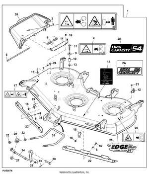 john deere 54 edge mower deck parts diagram