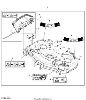 john deere 54 hc mower deck parts diagram