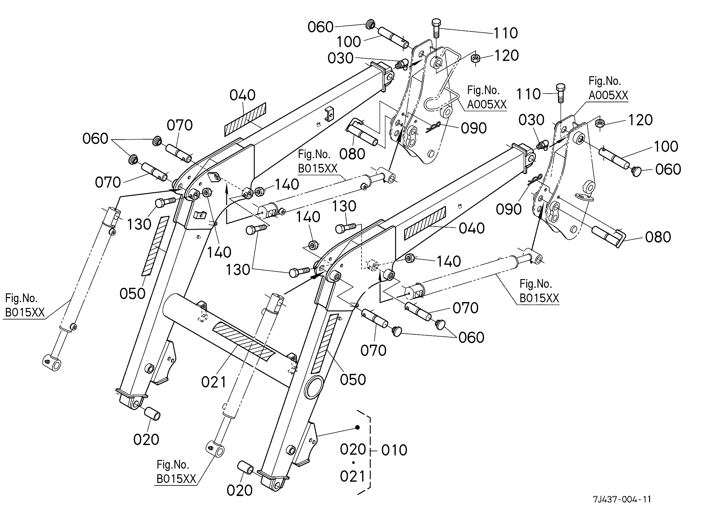 john deere 541 loader parts diagram