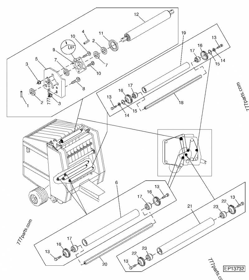 john deere 566 baler parts diagram