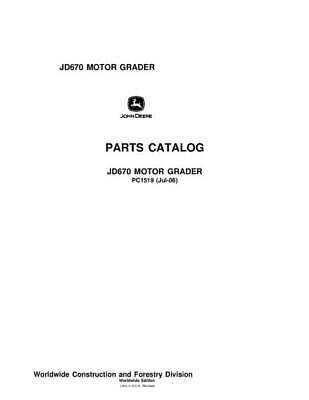 john deere 670 parts diagram