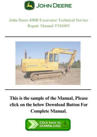 john deere 690b excavator parts diagram