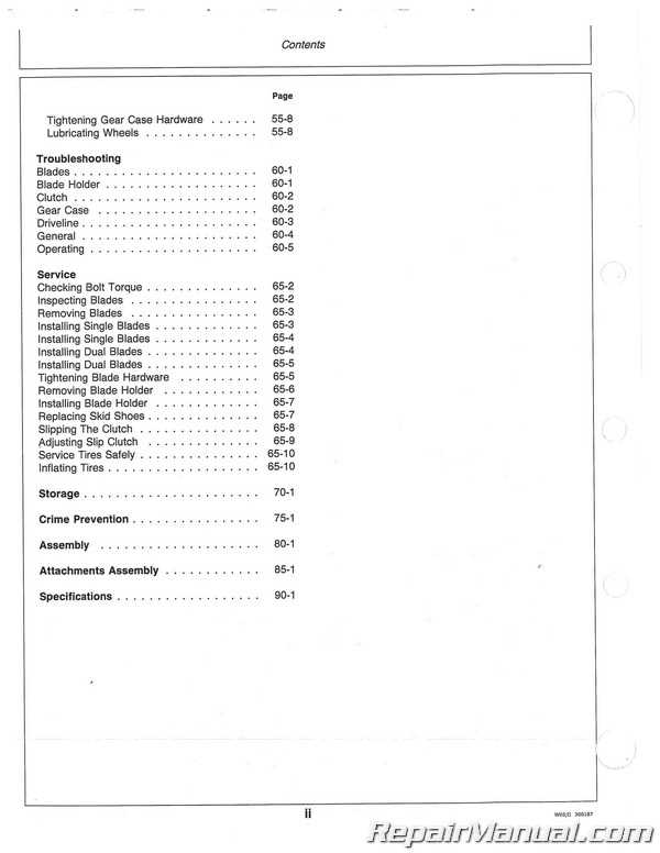 john deere 709 rotary cutter parts diagram