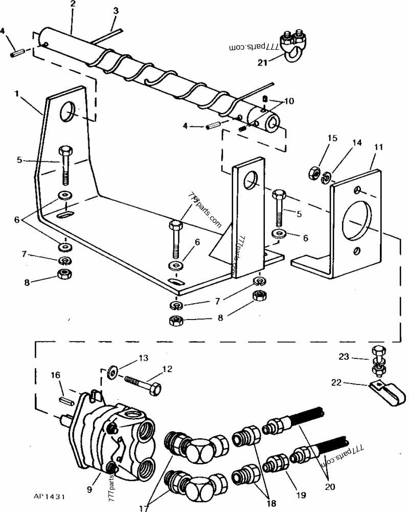 john deere 777 parts diagram