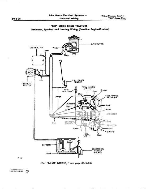 john deere 830 parts diagram