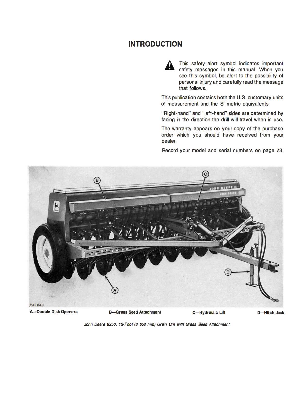 john deere 8300 grain drill parts diagram