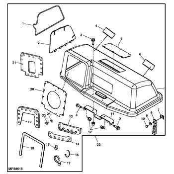 john deere bagger parts diagram