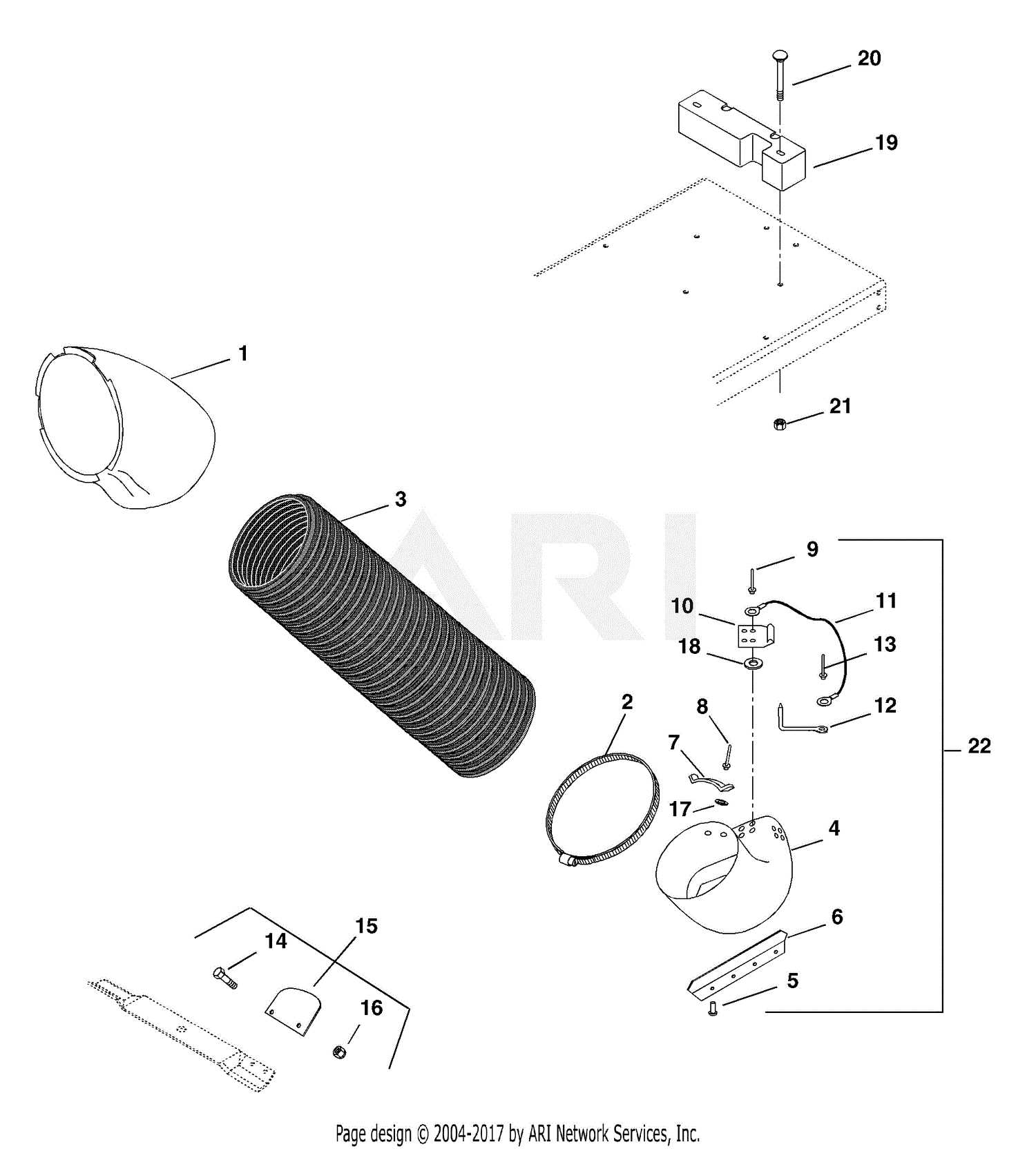 john deere bagger parts diagram