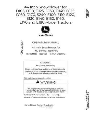 john deere d110 parts diagram