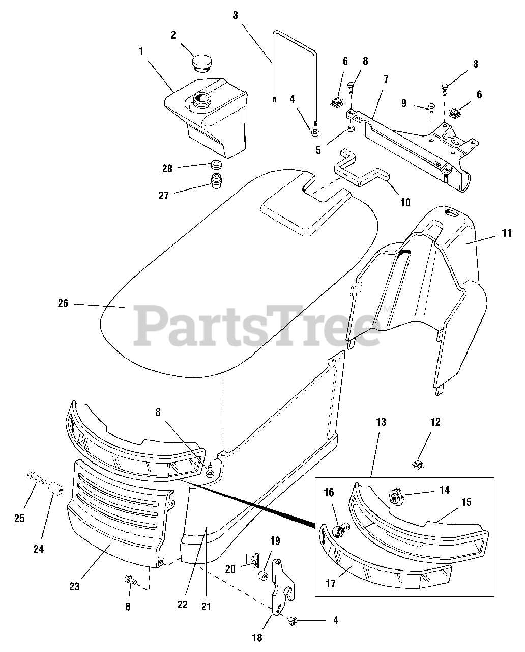 john deere d110 parts diagram