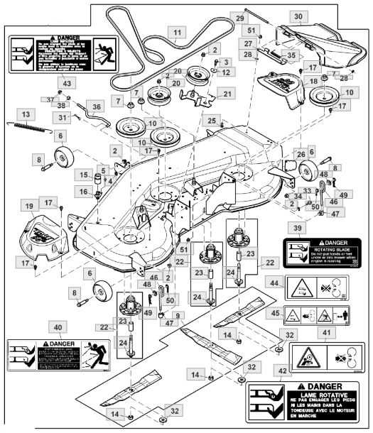 john deere d170 mower deck parts diagram