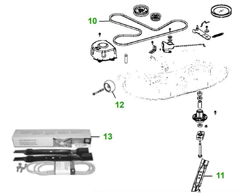 john deere deck parts diagram