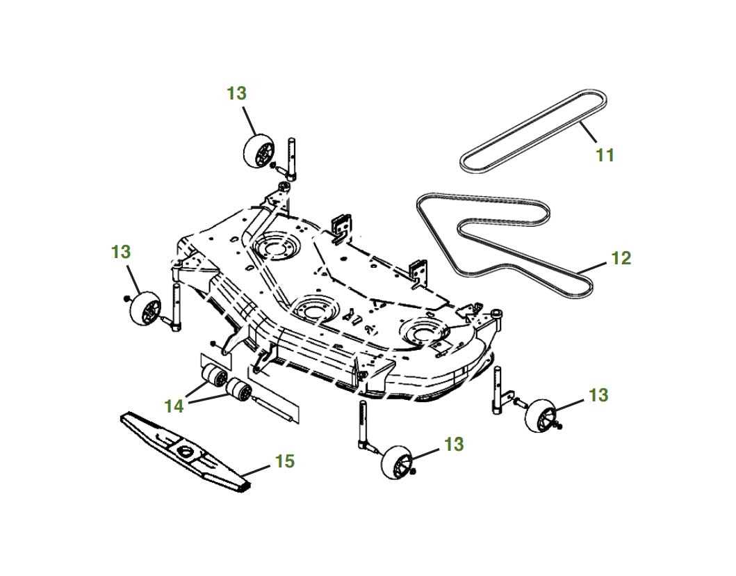 john deere e140 deck parts diagram