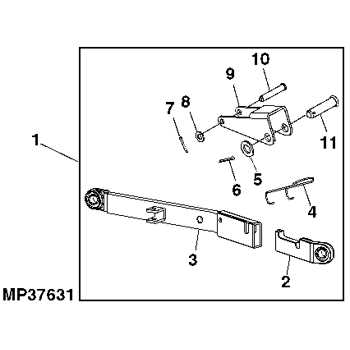 john deere front quick hitch parts diagram