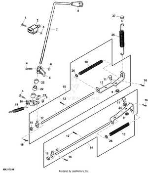 john deere lt160 mower deck parts diagram