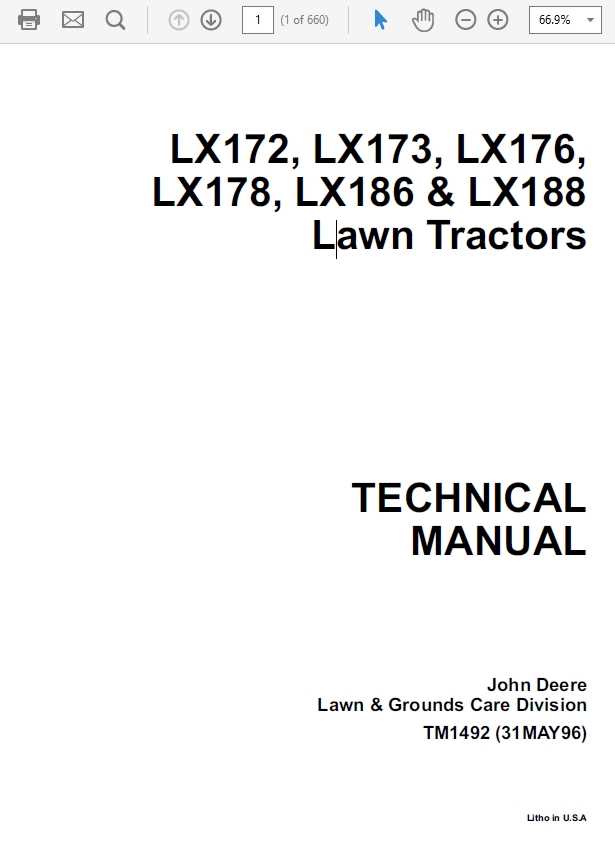 john deere lx188 parts diagram