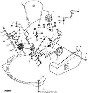 john deere lx279 48c mower deck parts diagram