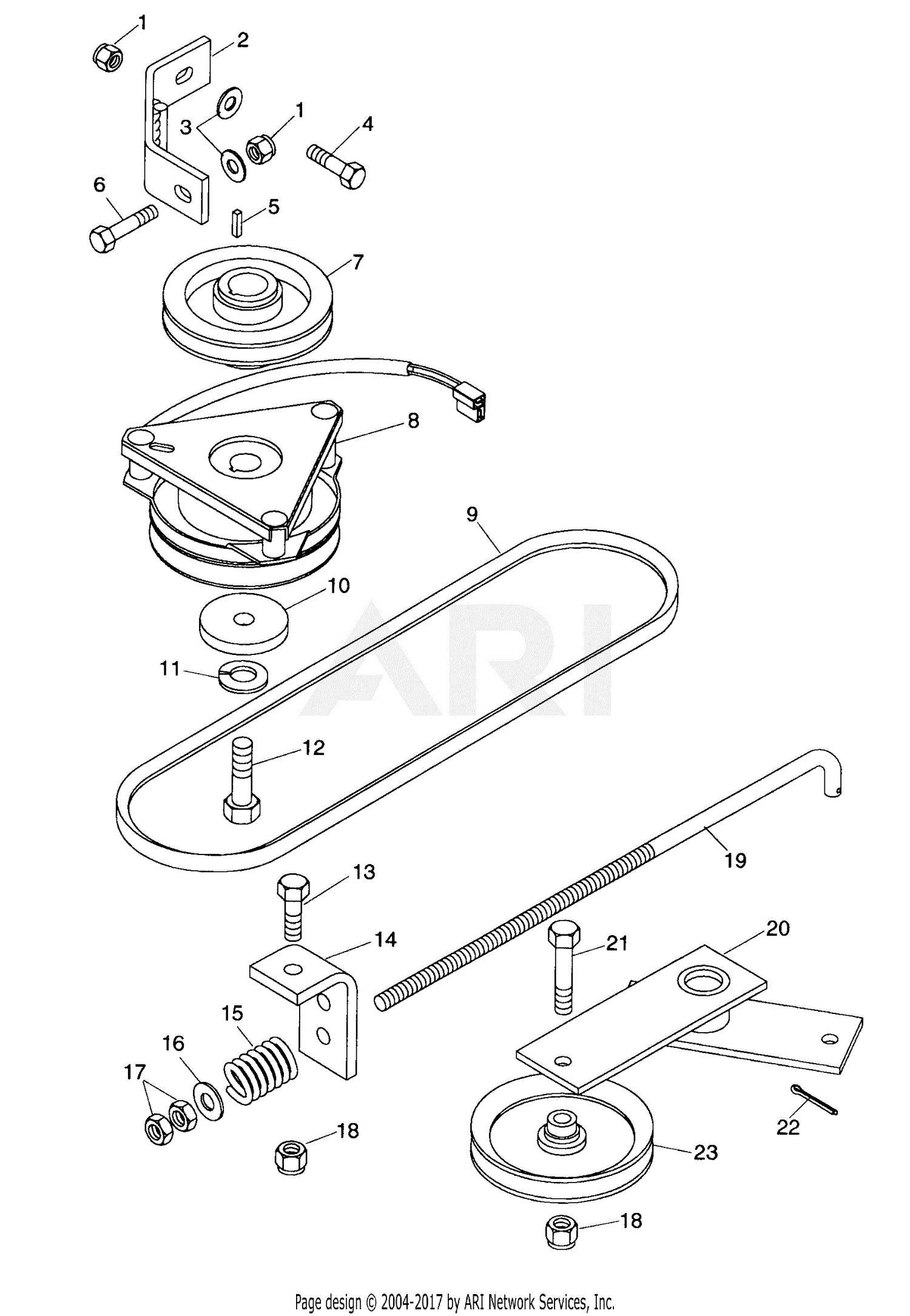 john deere pto parts diagram