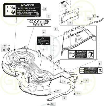 john deere x370 parts diagram