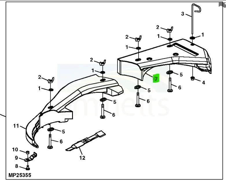 john deere z425 parts diagram