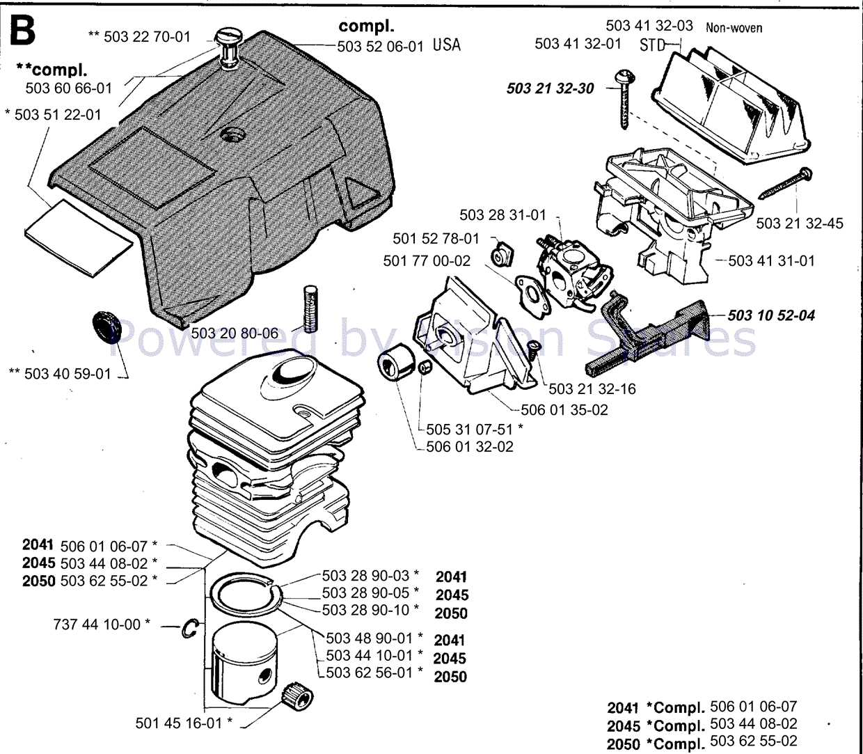 jonsered 455 parts diagram