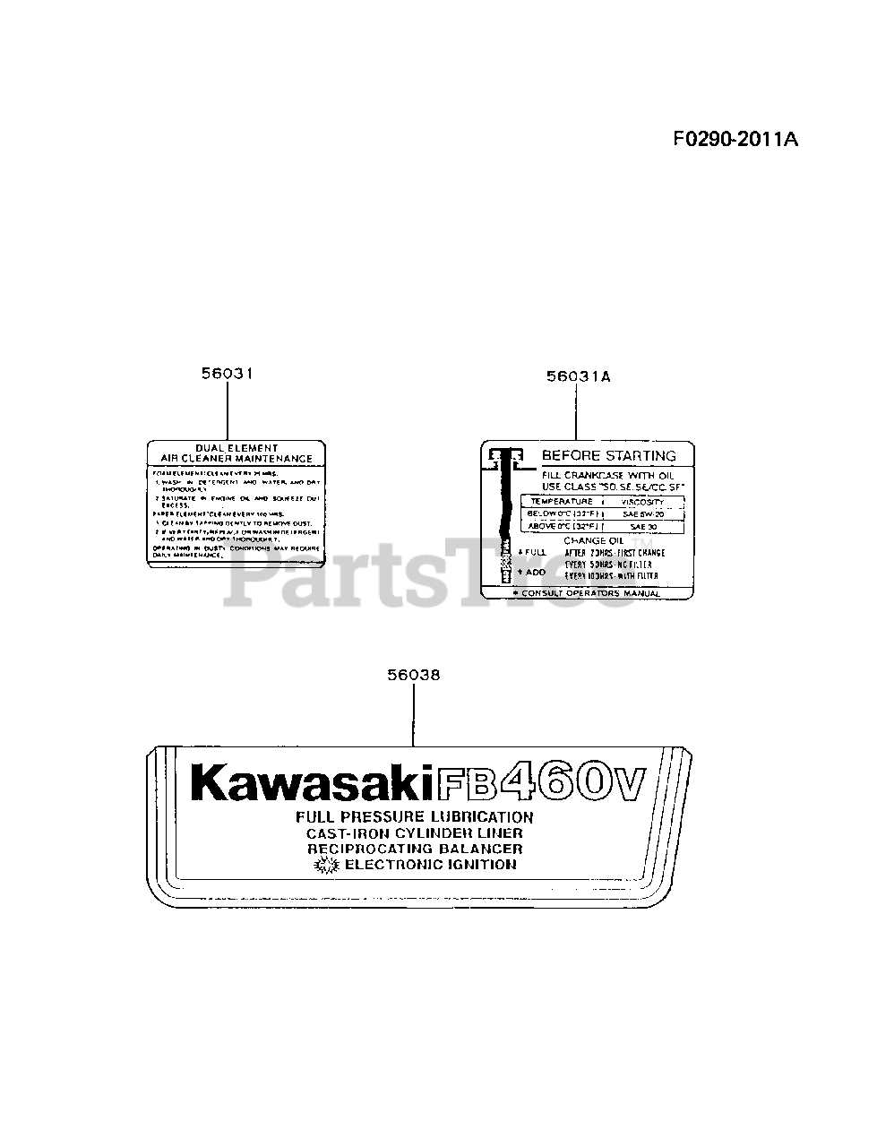 kawasaki fb460v parts diagram