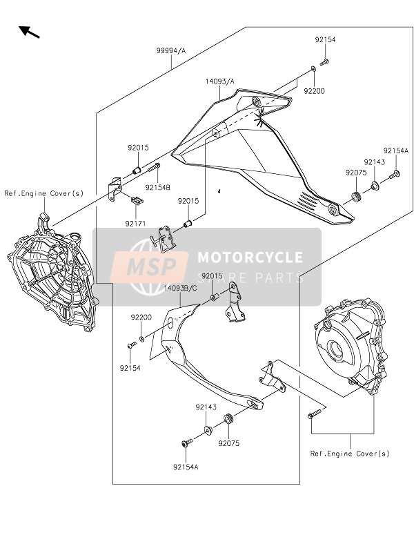 kawasaki z400 parts diagram