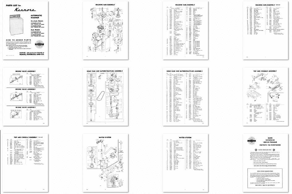 kenmore 80 series washer parts diagram