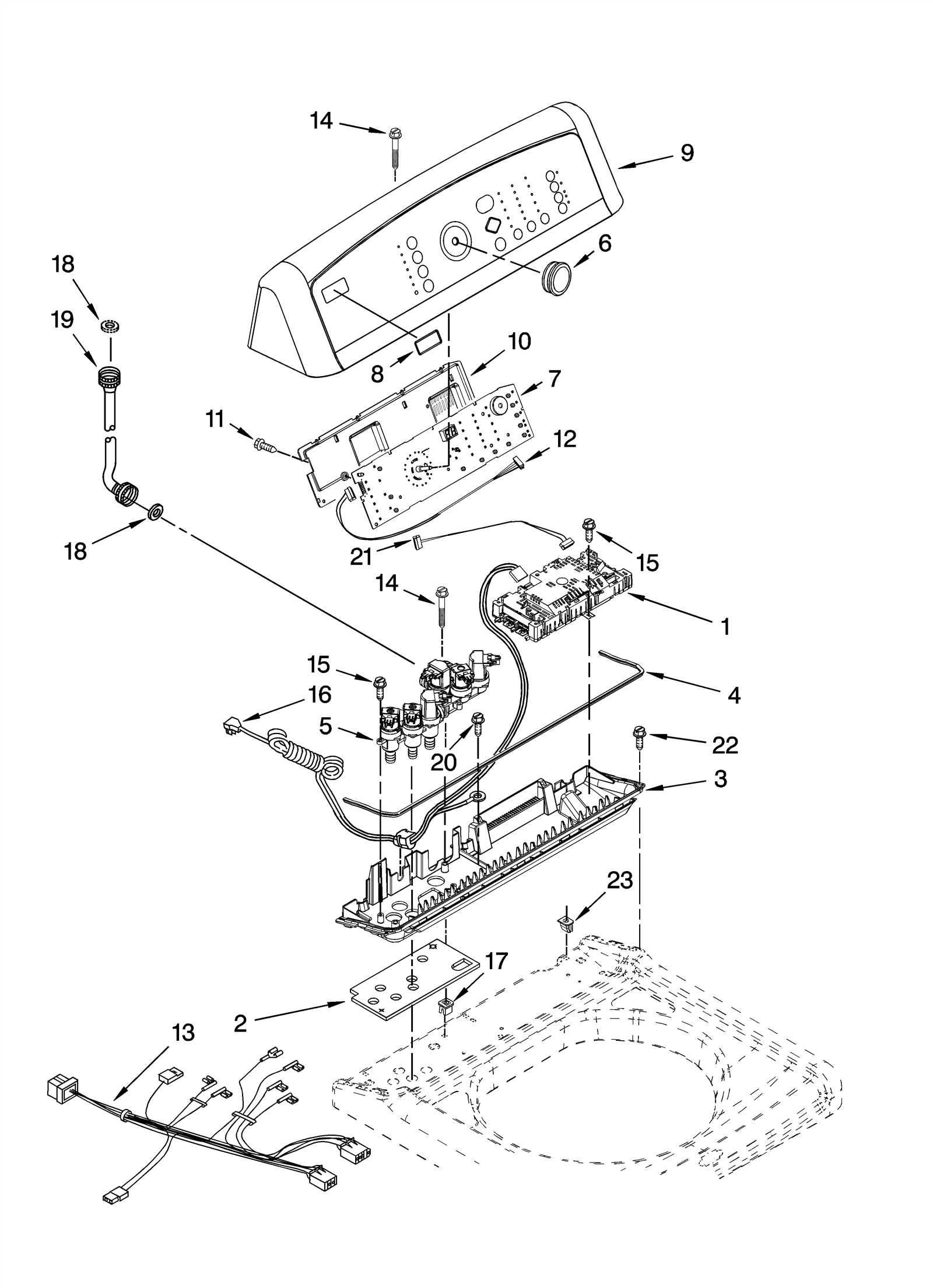 kenmore 800 series washer parts diagram