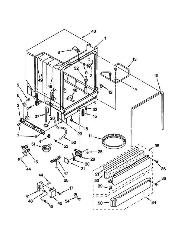 kenmore dishwasher model 587 parts diagram