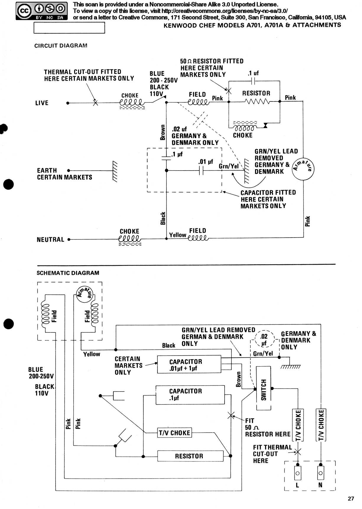 kenwood chef a701a parts diagram